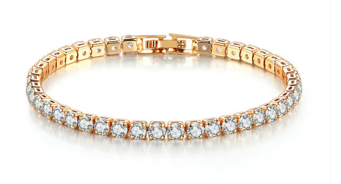 Tennis Bracelet Gold Plated