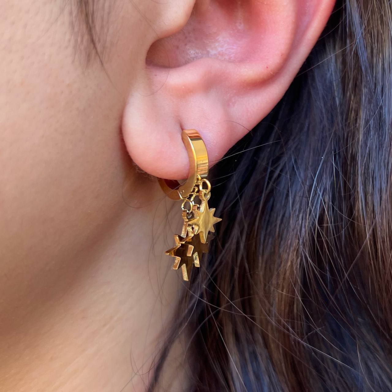 Golden Star Earrings