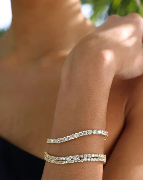 Tennis Bracelet Gold Plated