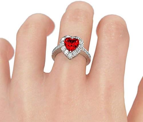 Red Heart Glow Ring