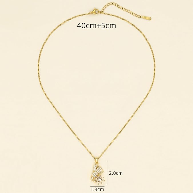 Gold Plated Teddy Charm Necklace