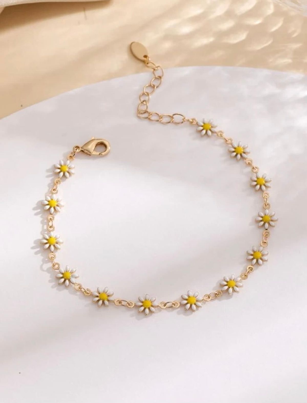 Daisy Charm Bracelet