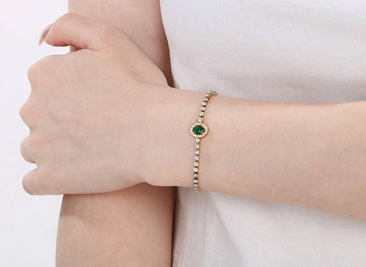 Emerald Grace Tennis Bracelet