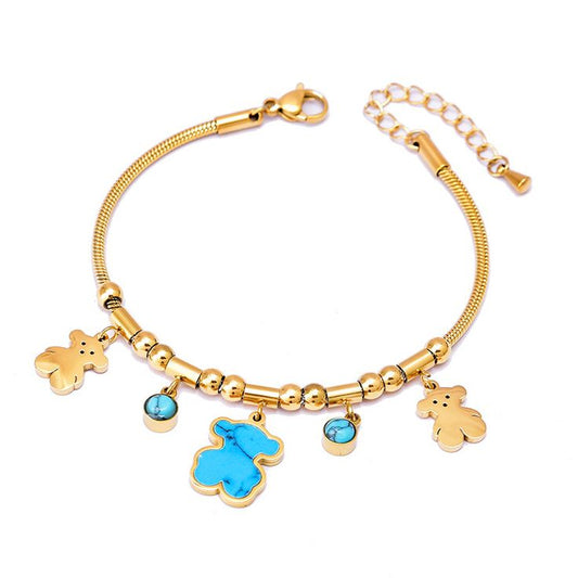 Turquoise Playful Charms Bracelet