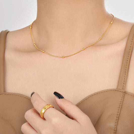 Gold Chickpea Necklace