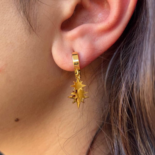 Golden Star Earrings