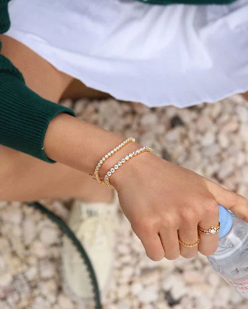 Tennis Bracelet Gold Plated